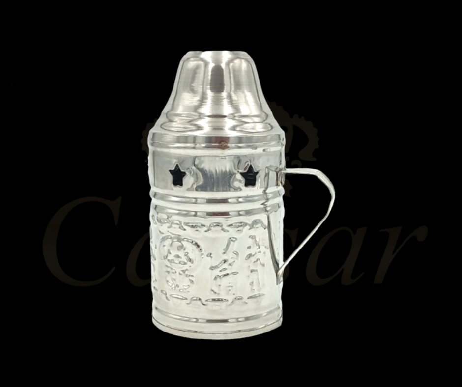 Lille Sølv Skærm ( Rund Top)