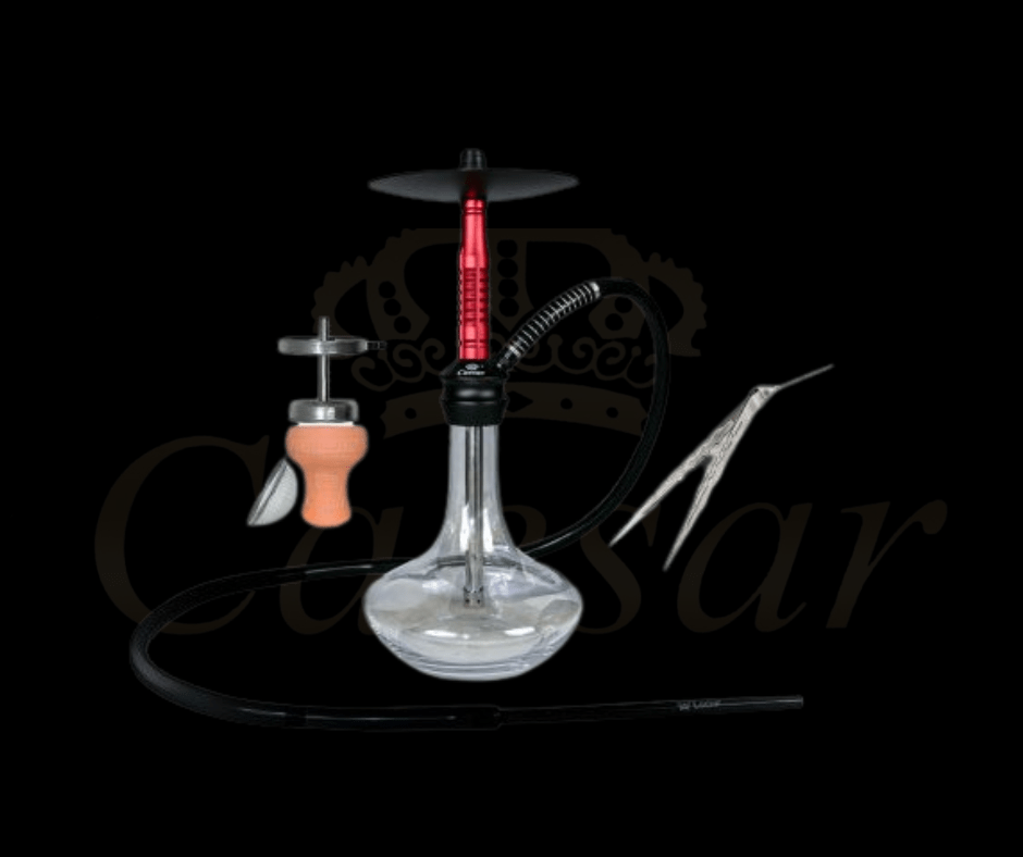 Caesar 2404 Red transparent - Caesar Shisha