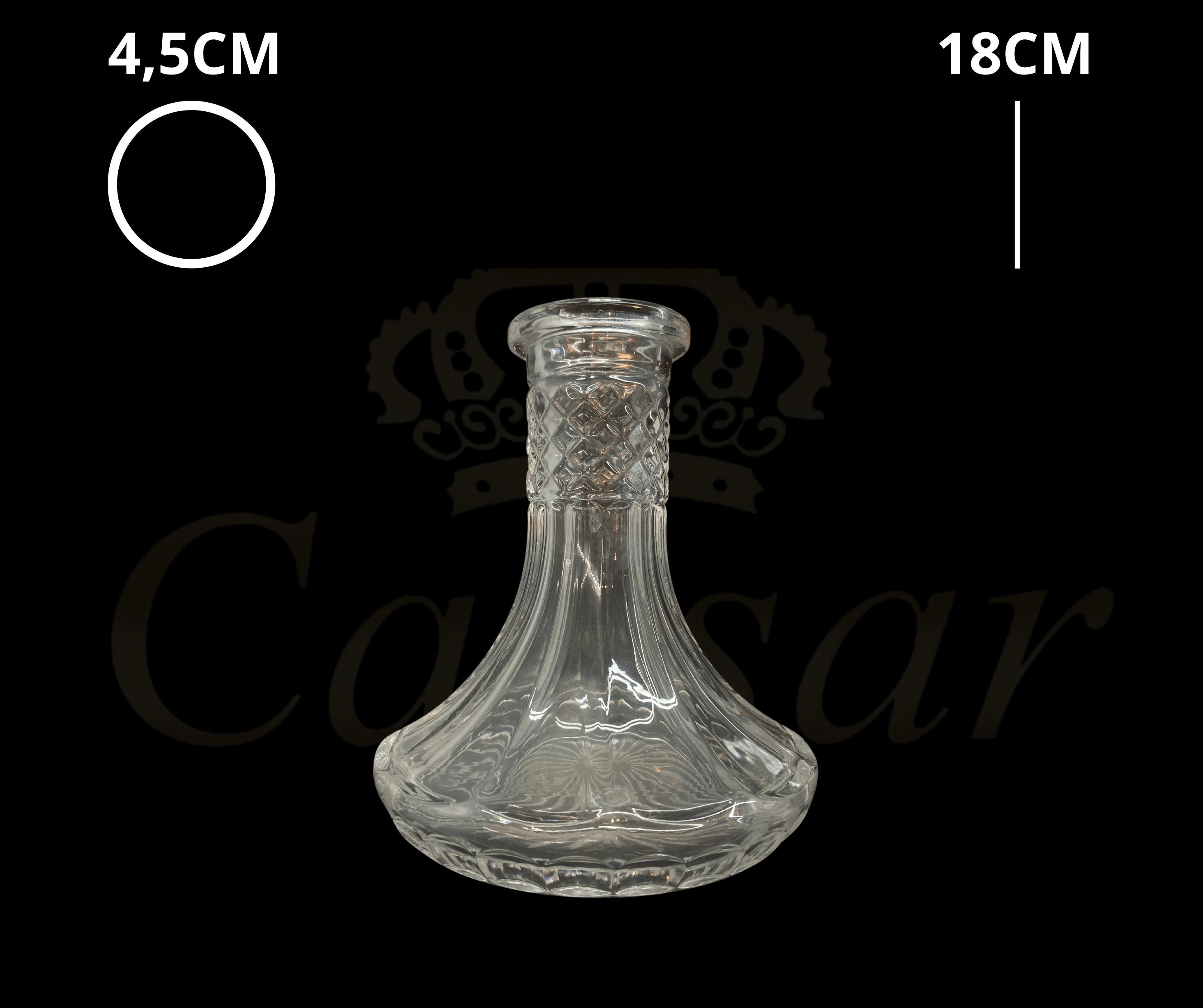Caesar Universal Krystal Vase - Lille - Caesar Shisha
