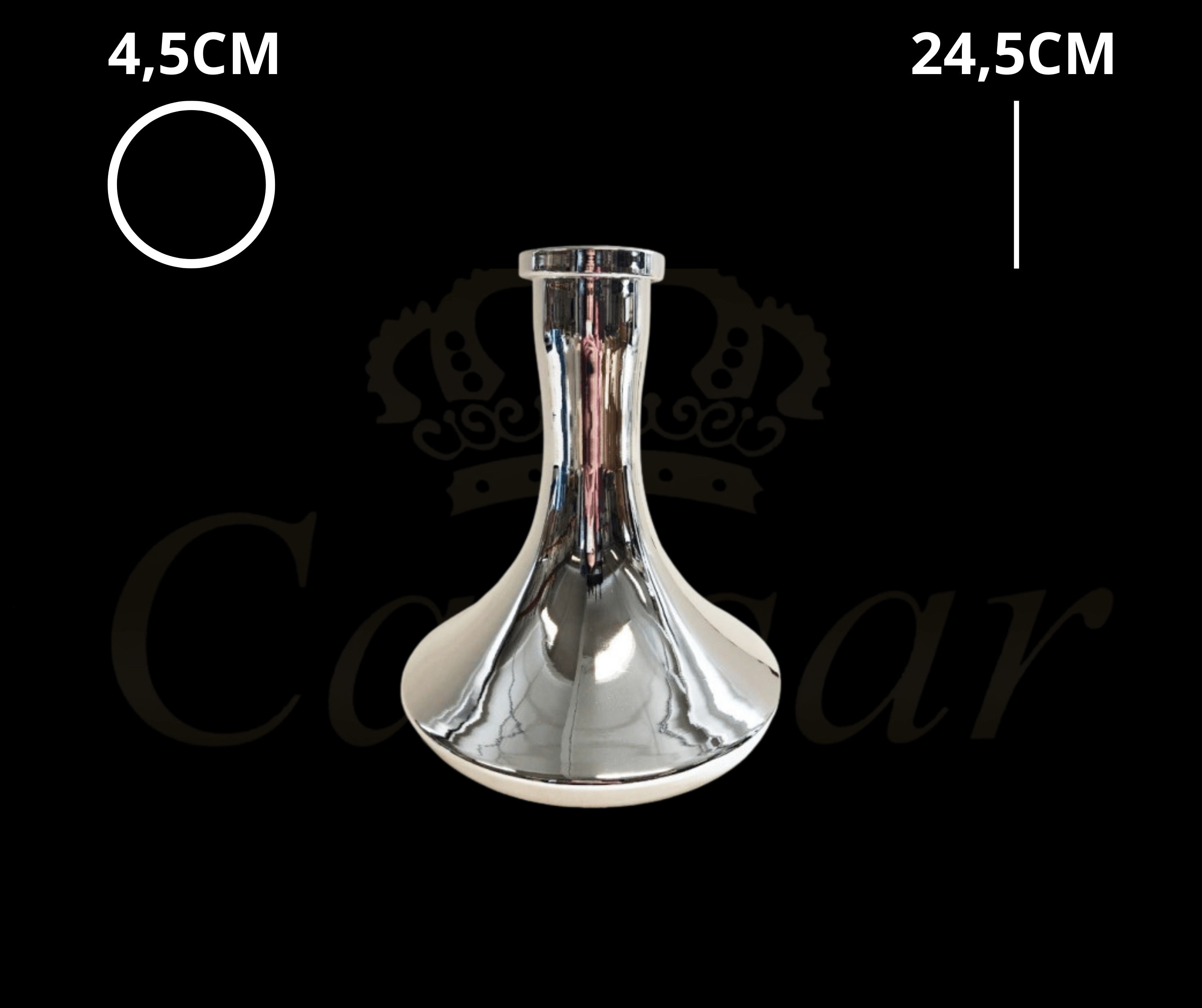 Universal Ufo Vase Chrome - Caesar Shisha
