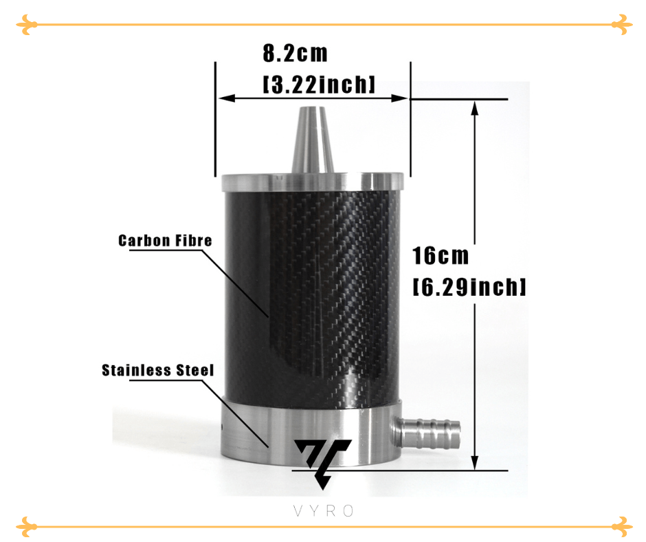 VYRO One hookah - Carbon Black