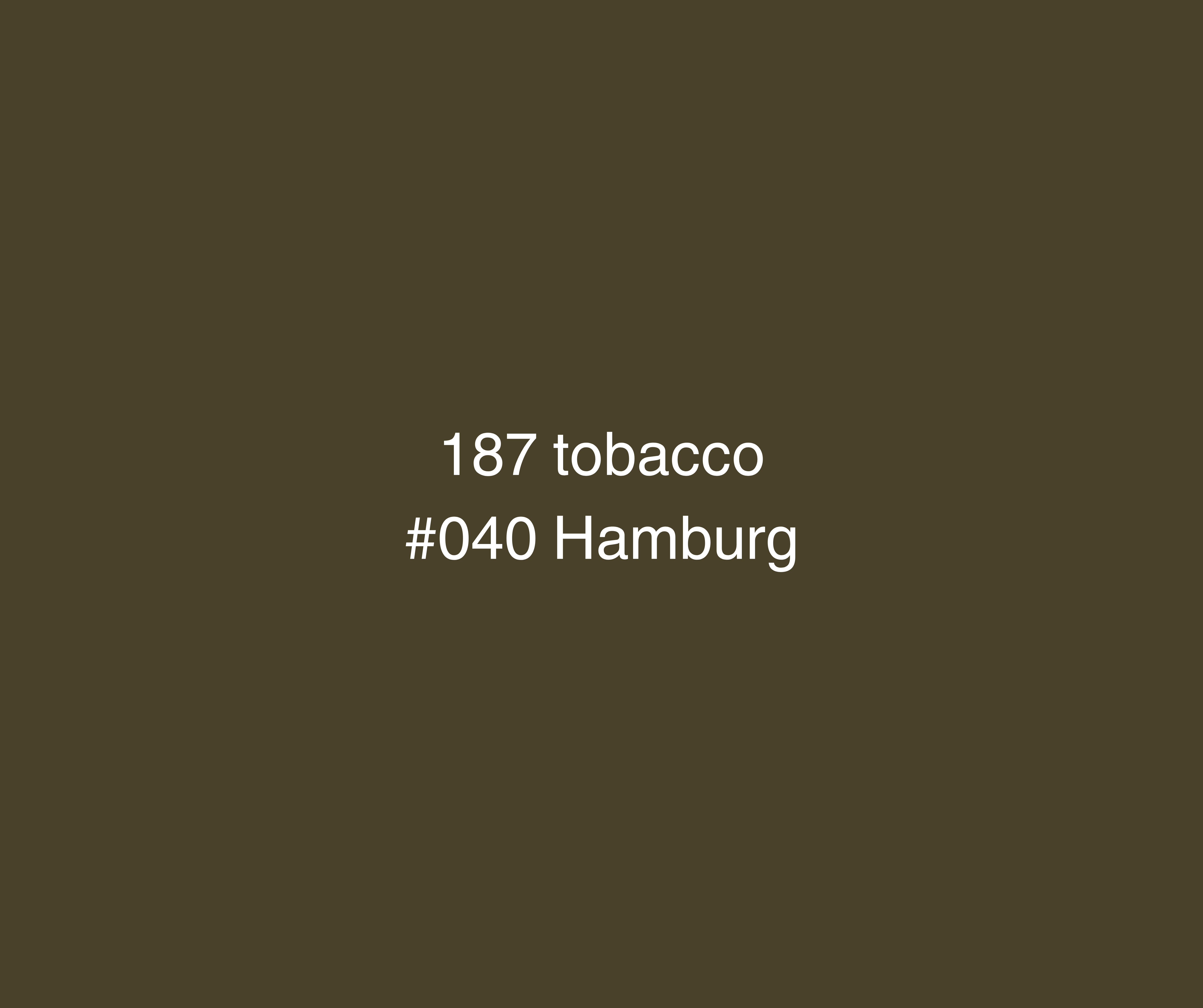 187 Tobacco - #040 Hamburg 25g - Caesar Shisha