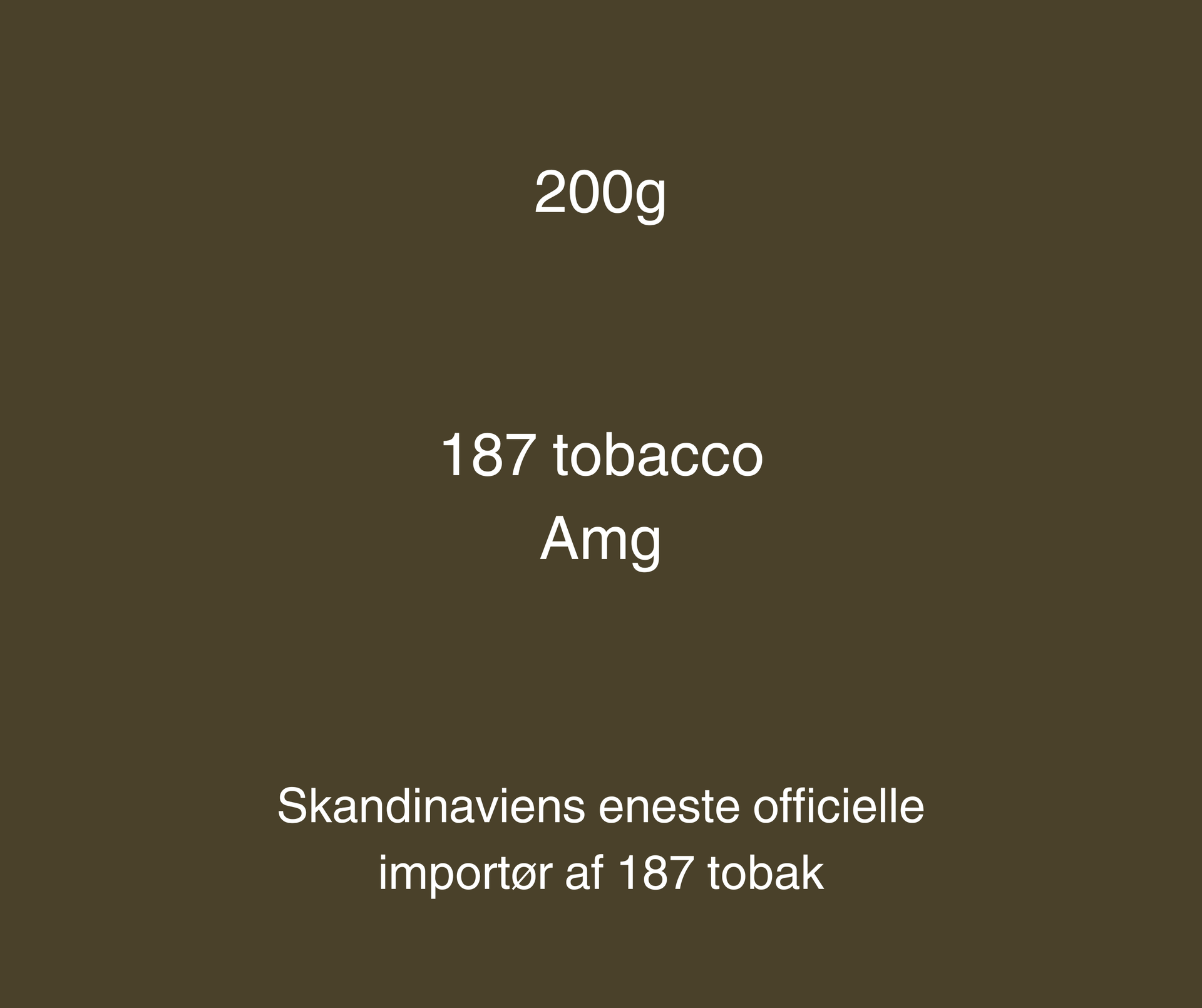 187 Strassenbande Tobacco - AMG (1000g)