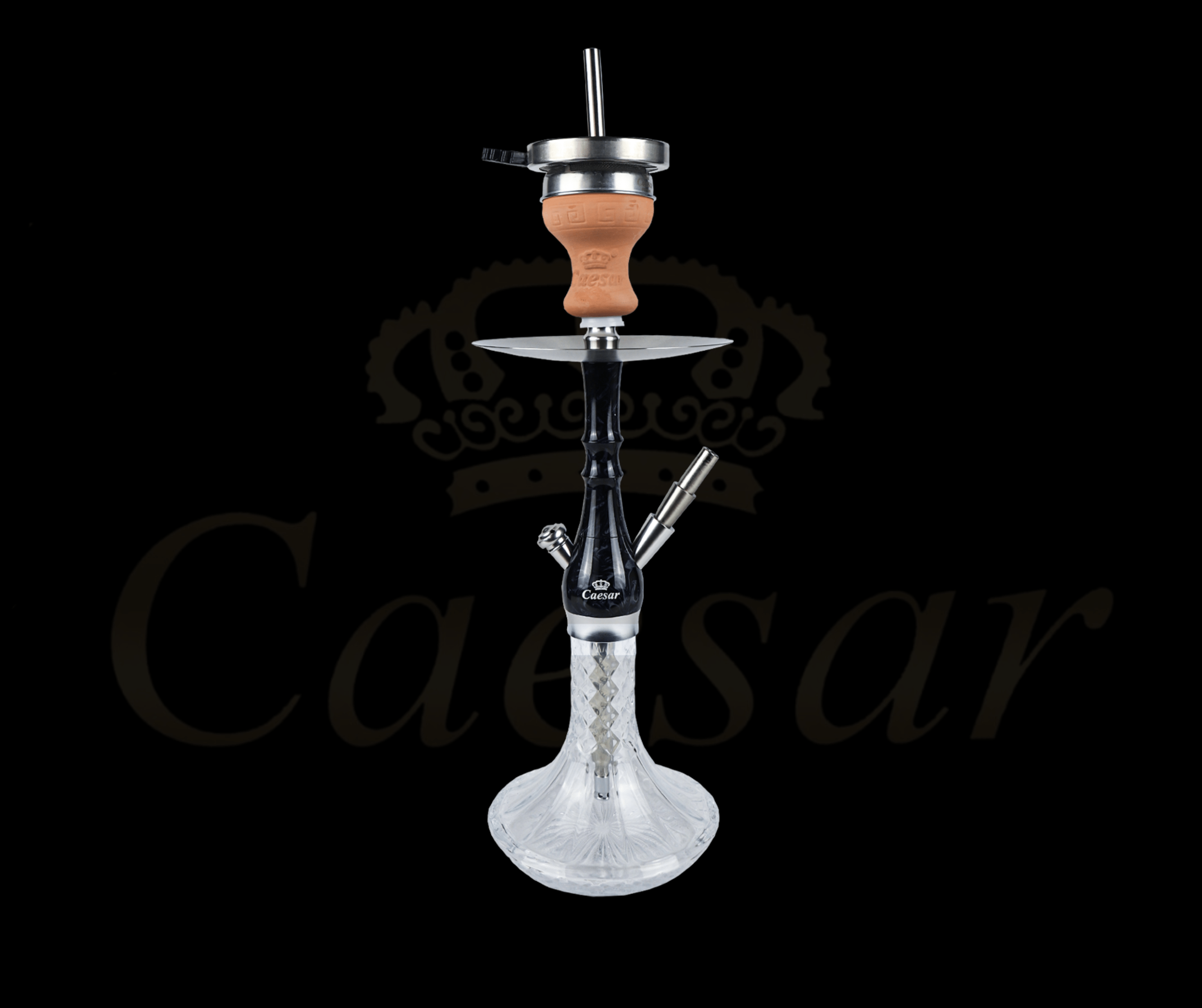 Caesar 01 - Black / Transparent - Caesar Shisha