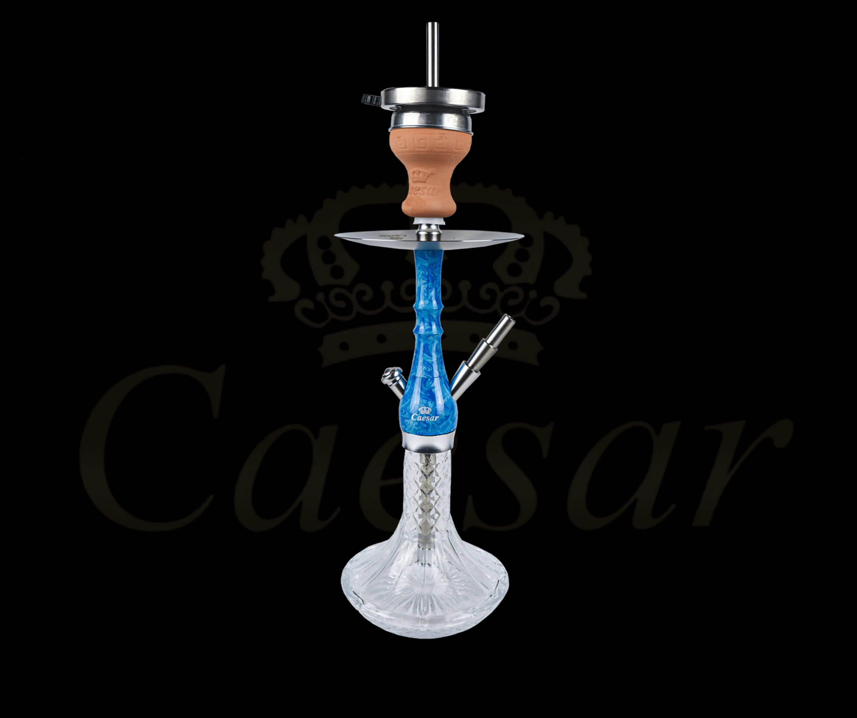 Caesar 01 - Blue / Transparent - Caesar Shisha