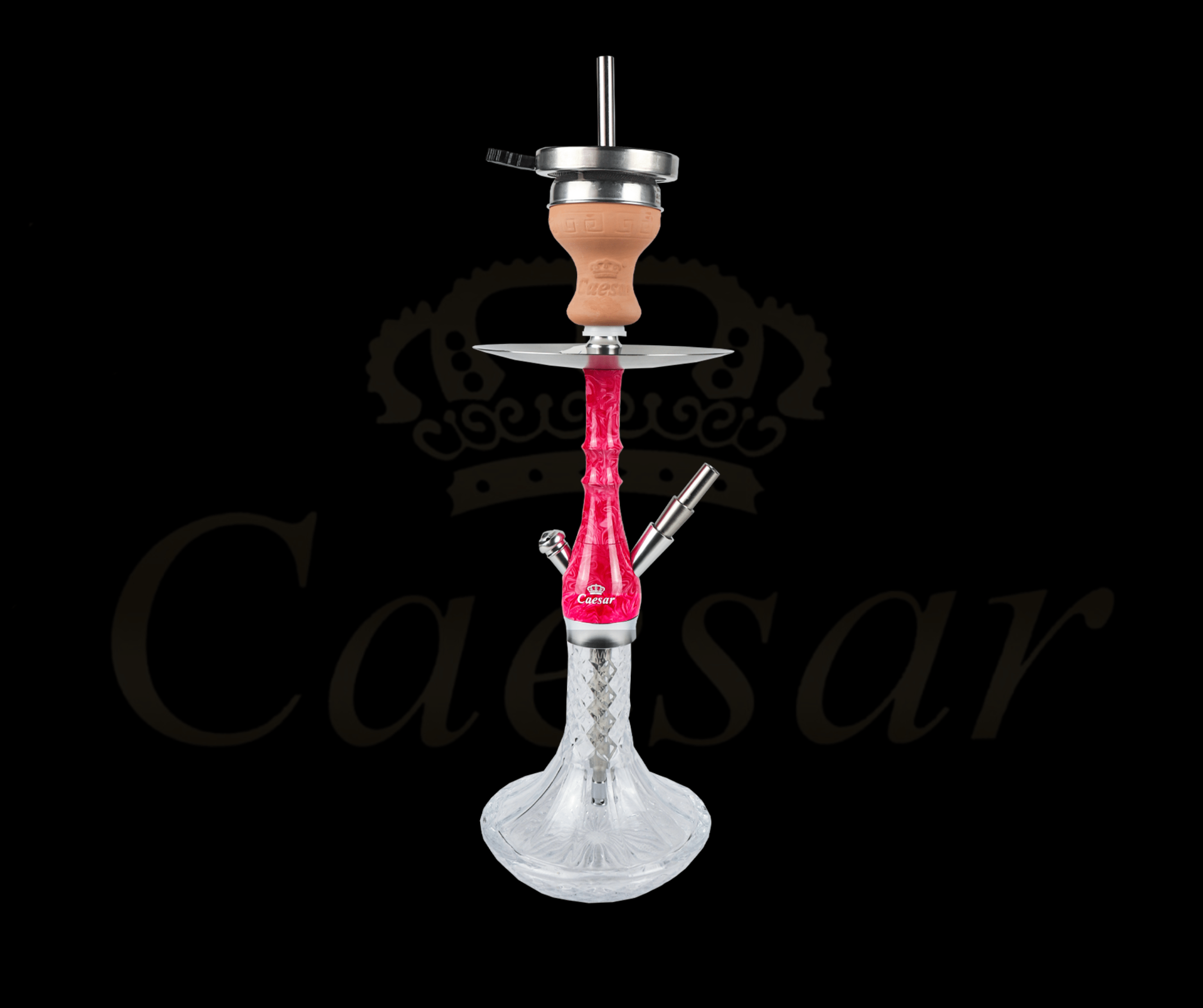 Caesar 01 - Pink / Transparent - Caesar Shisha