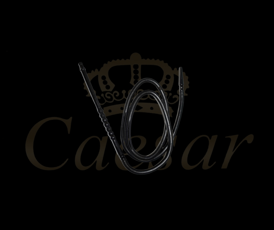 Caesar engangs slange / sort - Caesar Shisha