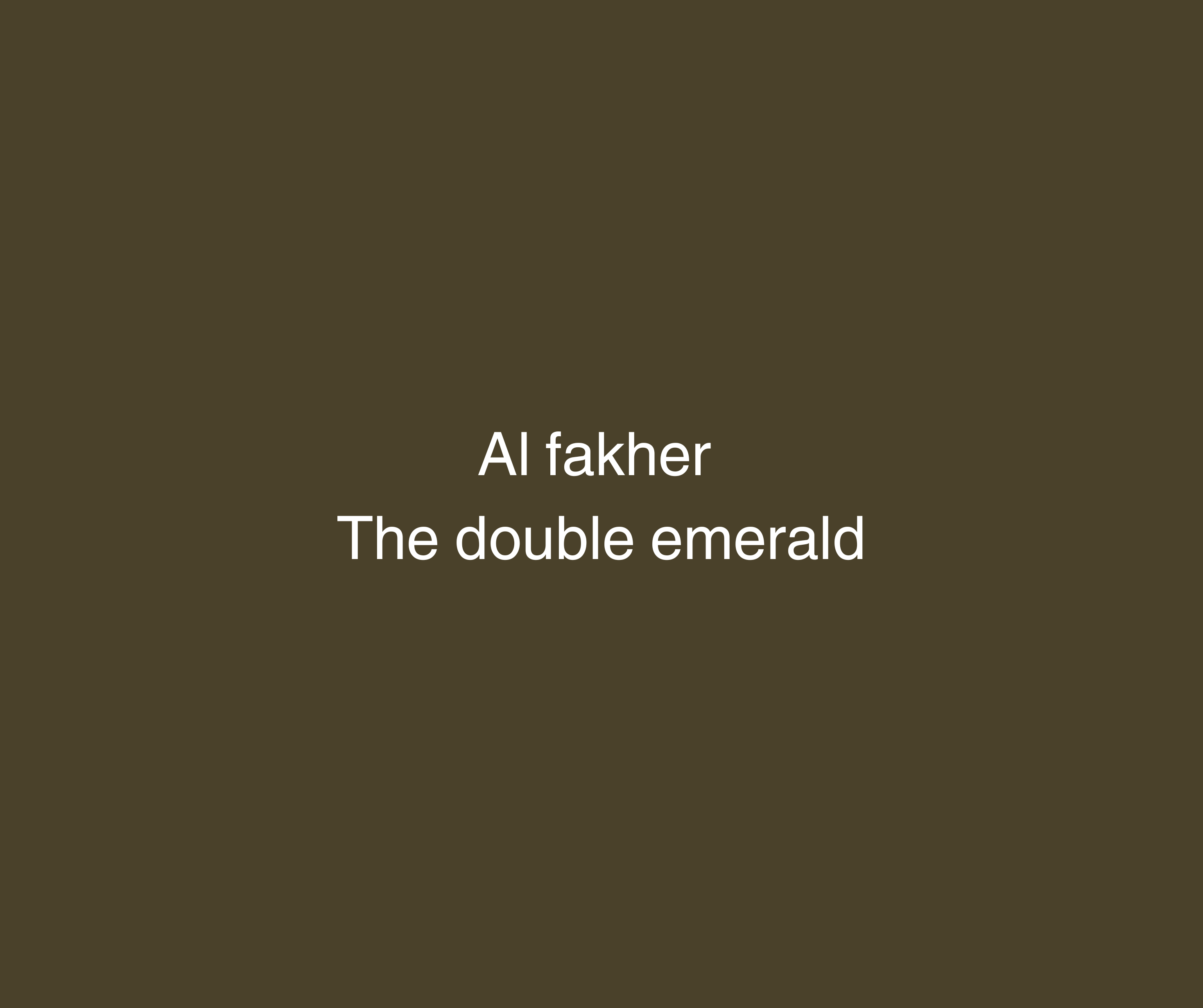 Al Fakher 200g - The Double Emerald (Dobbelt Æble m. Mynte) - Caesar Shisha