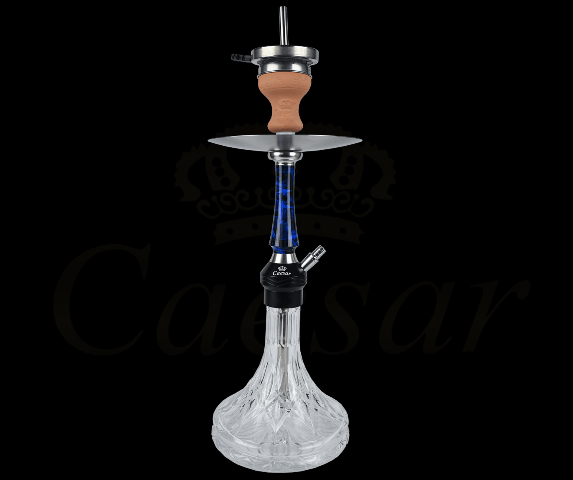 Caesar 03 - A - Blue / Transparent - Caesar Shisha
