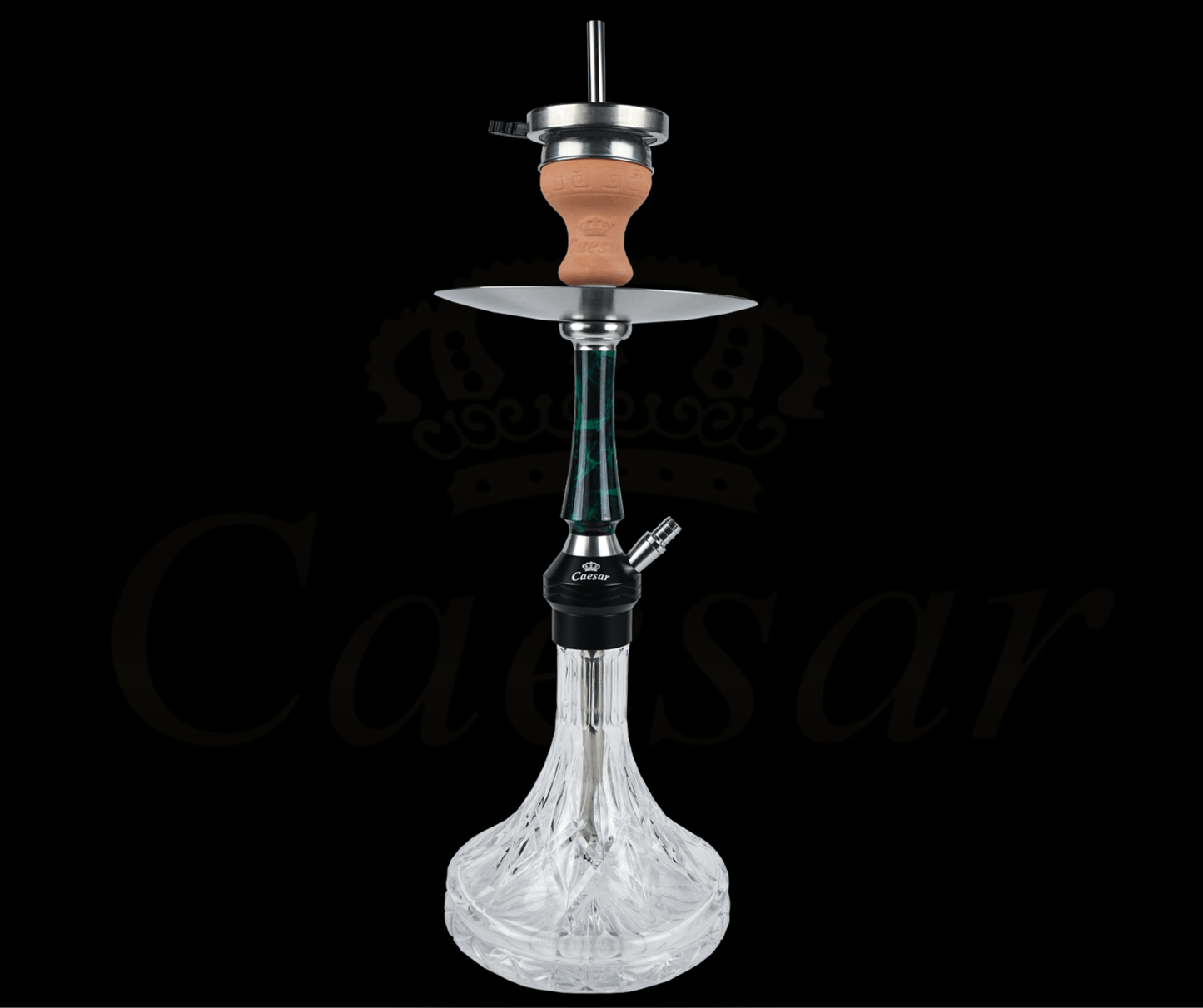 Caesar 03 - A - Green / Transparent - Caesar Shisha