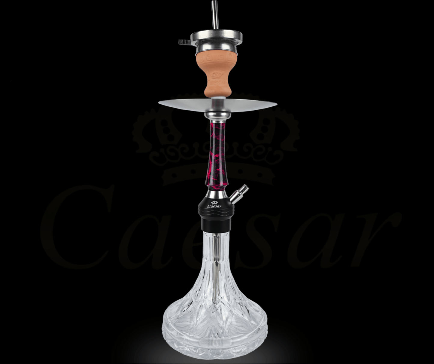 Caesar 03 - A - Red / Transparent - Caesar Shisha