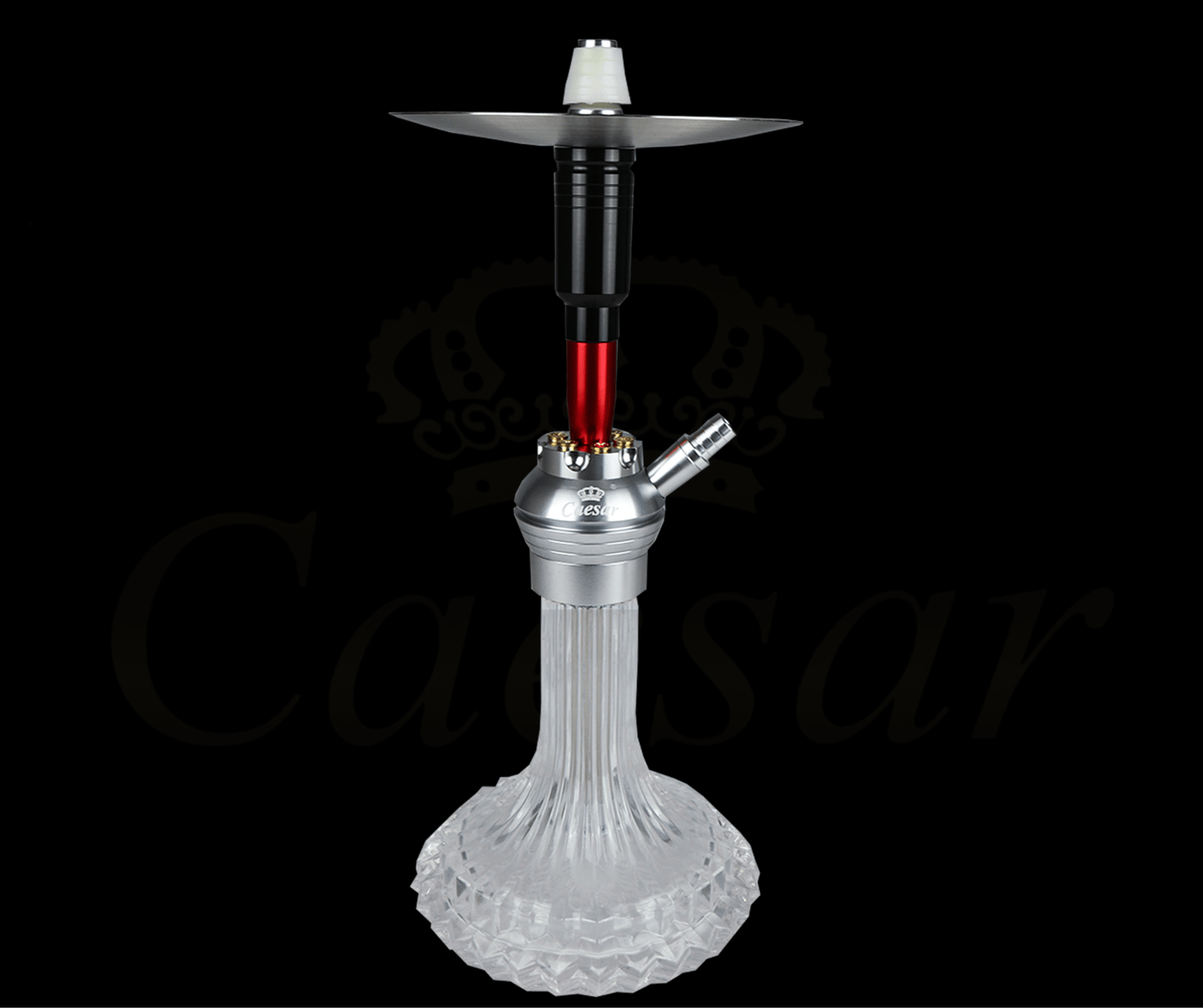 Caesar 05 - Red / Transparent - Caesar Shisha