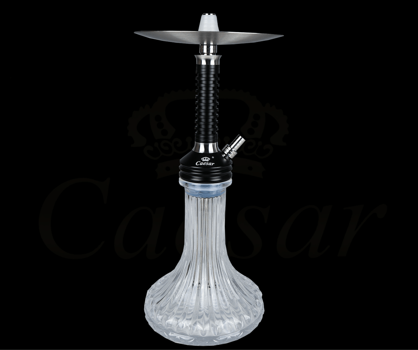 Caesar 12 - A - Black / Transparent - Caesar Shisha
