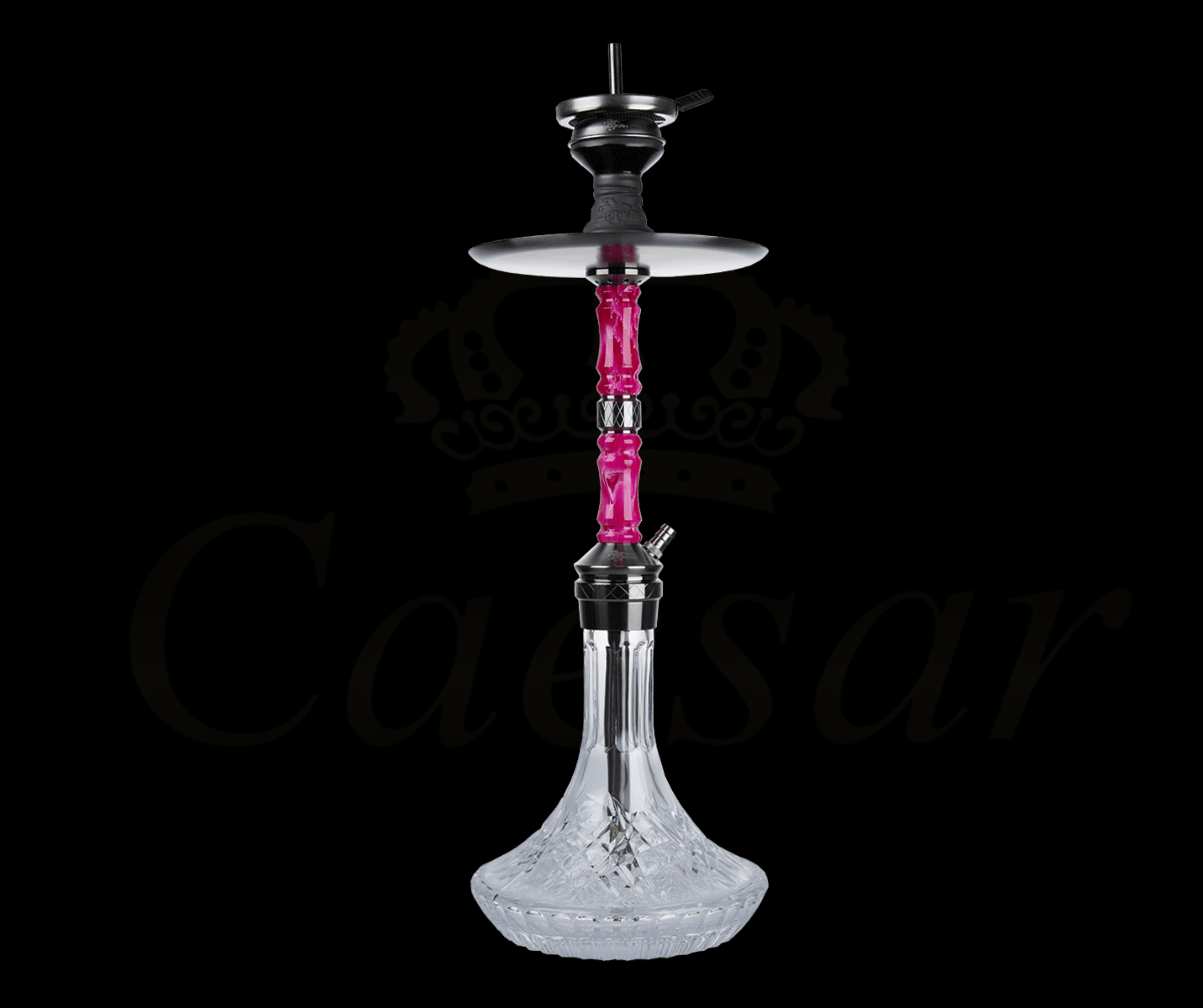 Jookah - Royal Flush - Black Steel Pink - Caesar Shisha
