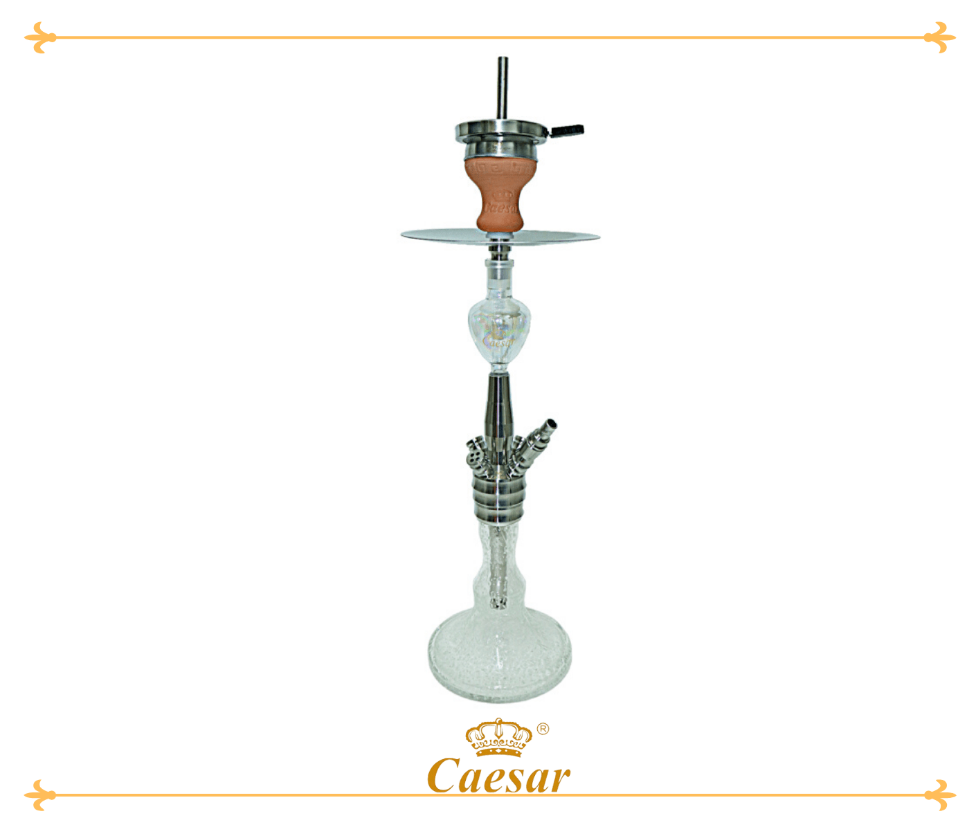 Q&D Tornado - Stainless Steel - Luminous (Selvlysende) - Caesar Shisha