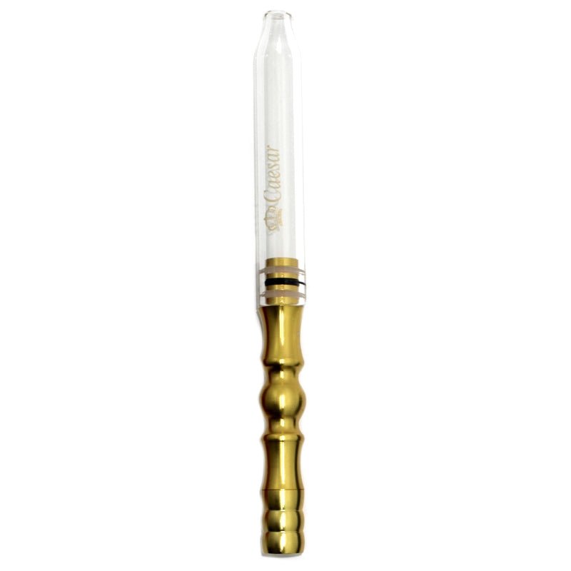 Royal Caesar - Glas mundstykke guld -  Shisha tilbehør - Caesar Shisha